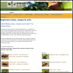 Screen shot of the Bees & Wasps website.