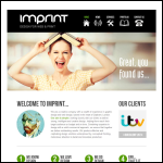 Screen shot of the Imprint Design Ltd website.