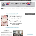 Screen shot of the Duchess China Tableware Ltd website.