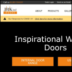 Screen shot of the JB Kind Doors website.
