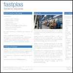 Screen shot of the Fastplas Technical Moulding Ltd website.