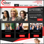 Screen shot of the Target Professional Recruitment website.