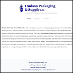 Screen shot of the Hudson Packaging website.
