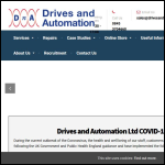 Screen shot of the Drives & Automation Ltd website.