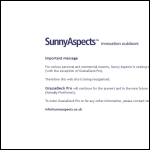 Screen shot of the Sunny Aspects Ltd website.