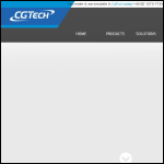 Screen shot of the CGTech Ltd website.