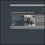 Screen shot of the Polymer Recruitment Services website.