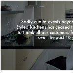 Screen shot of the Styled Kitchens Ltd website.
