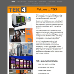 Screen shot of the TEK4 website.