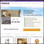 Screen shot of the Foam Seal Ltd website.