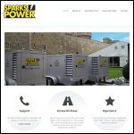 Screen shot of the Sparks Power Ltd website.