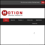 Screen shot of the Motion Control Products Ltd website.
