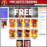 Screen shot of the Fire Training Videos Ltd website.