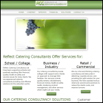 Screen shot of the Reflect Catering Consultancy Ltd website.