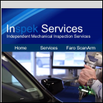 Screen shot of the Inspek Services website.
