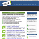 Screen shot of the Lucid Computer Solutions website.