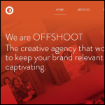 Screen shot of the Offshoot Design website.