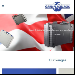 Screen shot of the Gard Plasticases Ltd website.