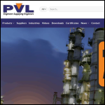 Screen shot of the Pressure Vacuum Level Ltd website.