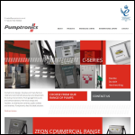 Screen shot of the Pumptronics Europe Ltd website.