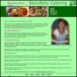 Screen shot of the Skendleby Catering website.