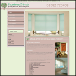 Screen shot of the Peartree Blinds website.