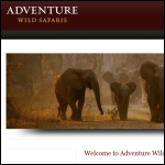 Screen shot of the Adventure Wild Safaris Ltd website.