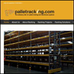 Screen shot of the Pallet Racking.com website.