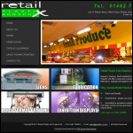 Screen shot of the Retail Plastix & Graphix website.