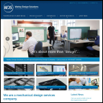 Screen shot of the Warley Design Solutions website.