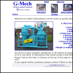 Screen shot of the G-Mech (Fabrications) Ltd website.