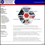 Screen shot of the Polydon Industries Ltd website.
