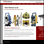 Screen shot of the Total Station Service website.