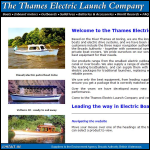 Screen shot of the Thames Electric Launch Co Ltd website.