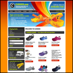 Screen shot of the Cloggis Crocs Shoes website.
