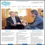 Screen shot of the Pestex Services website.
