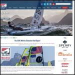 Screen shot of the Team Sailing website.