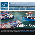 Screen shot of the New Wave Seafoods website.