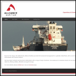 Screen shot of the Alliance Maritime Intelligence Ltd website.