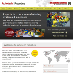 Screen shot of the Autotech Robotics Ltd website.
