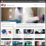 Screen shot of the G4S Fire & Security Systems (UK) website.