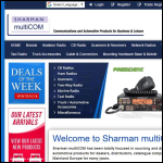Screen shot of the Sharman multiCOM Ltd website.