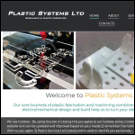 Screen shot of the Plastic Systems Ltd website.