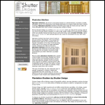 Screen shot of the Shutter Design website.
