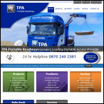 Screen shot of the TPA Portable Roadways Ltd website.