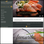 Screen shot of the The Weald Smokery Ltd website.