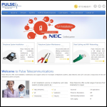 Screen shot of the Pulse Telecom website.
