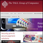 Screen shot of the TALL Group of Companies website.
