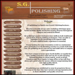 Screen shot of the S G Polishing website.