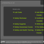 Screen shot of the United Safety Ltd website.